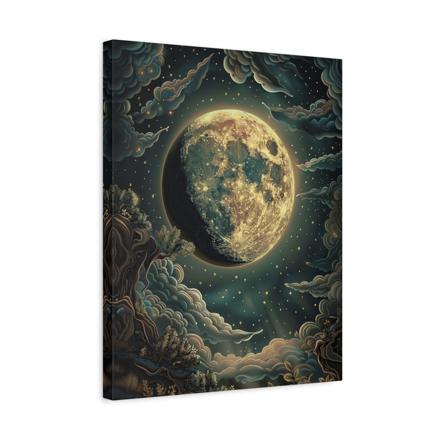 1.25" Matte Canvas - Waxing Gibbous Dreamscape