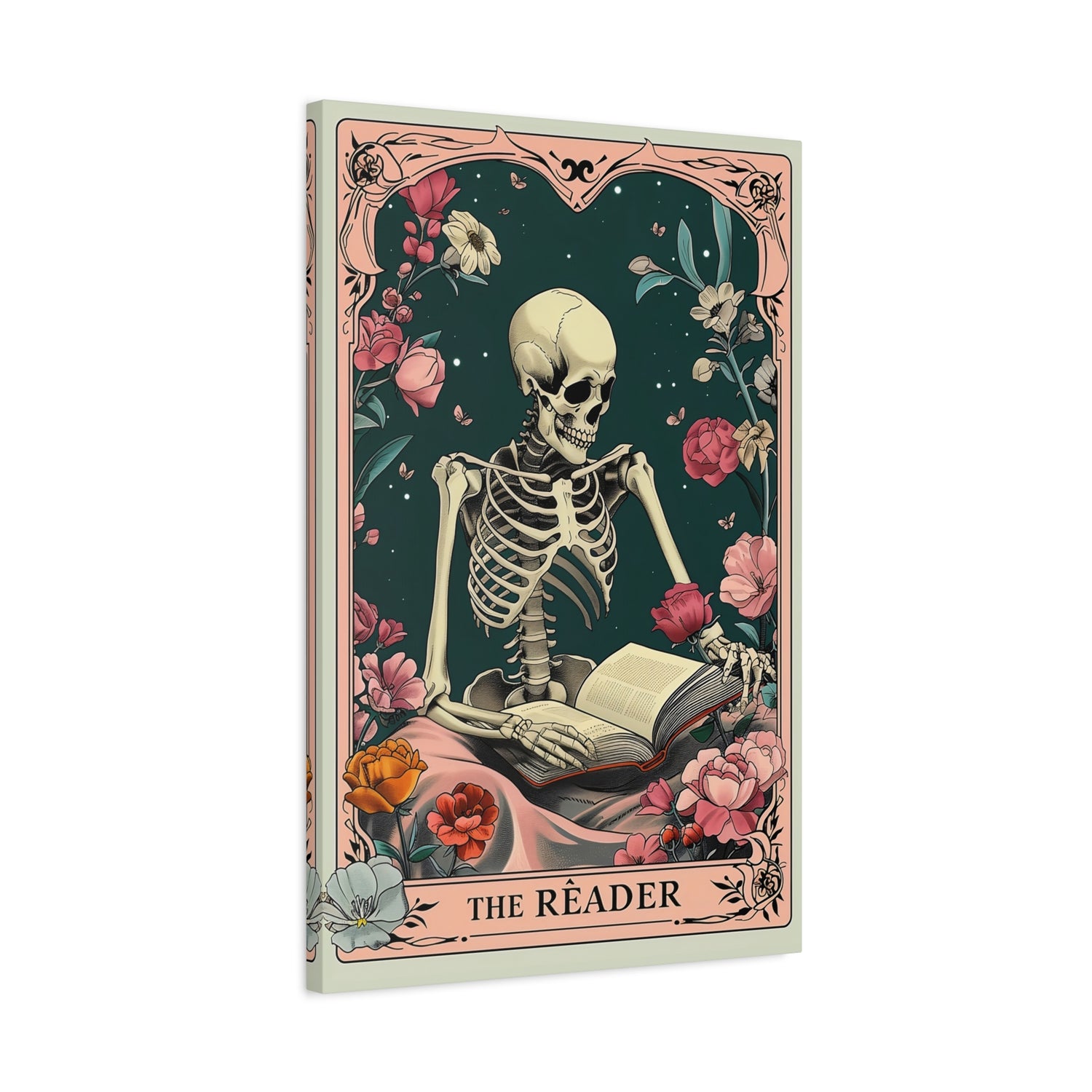 1.25" Matte Canvas - The Eternal Reader