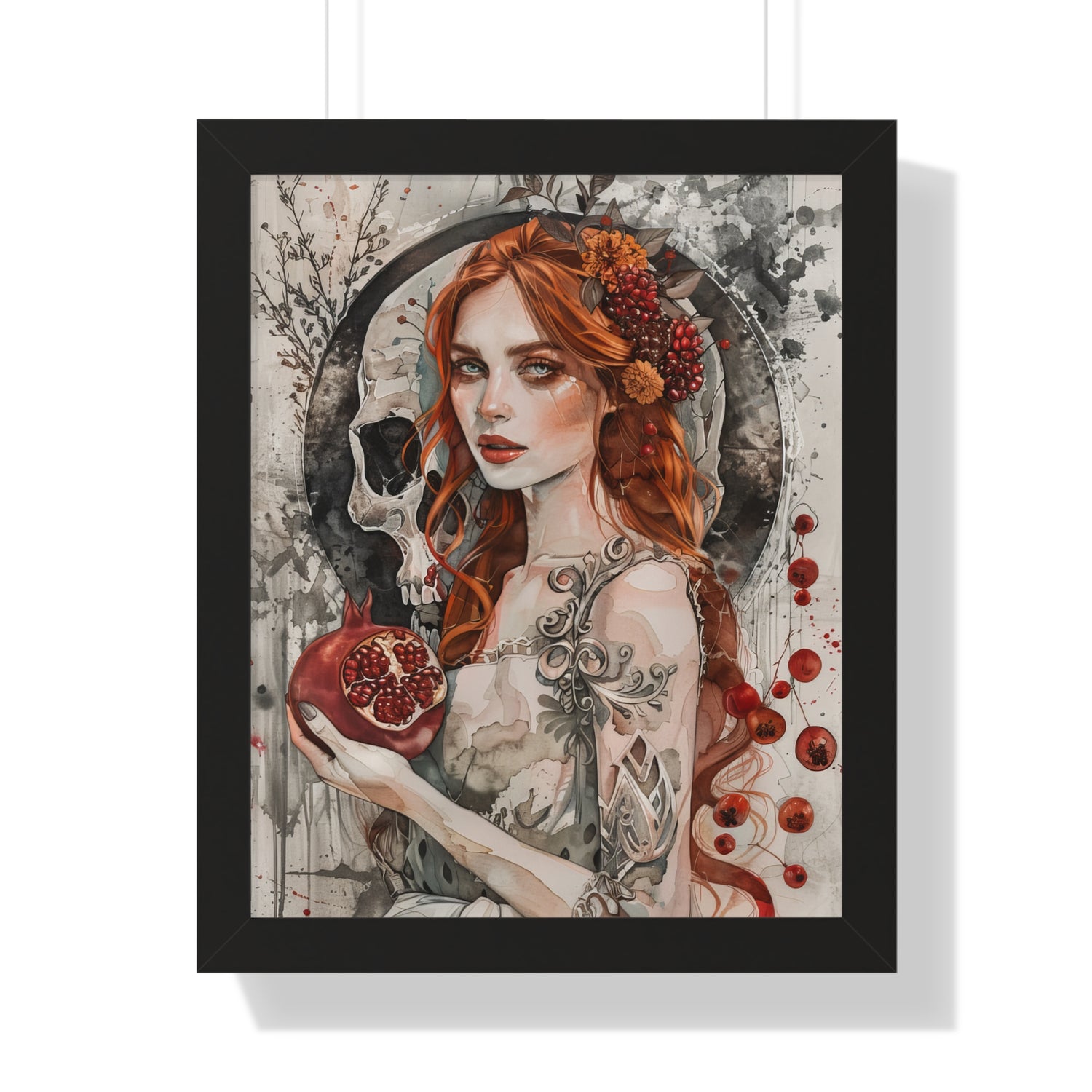 Framed Paper Print - Persephone’s Pomegranate Curse