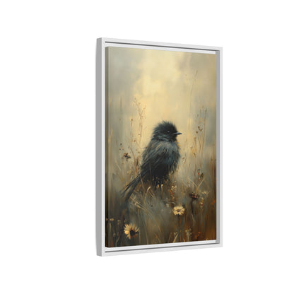 Framed Canvas - Golden Meadow Bird
