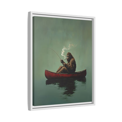 Framed Canvas - Bigfoot Canoe Adventure