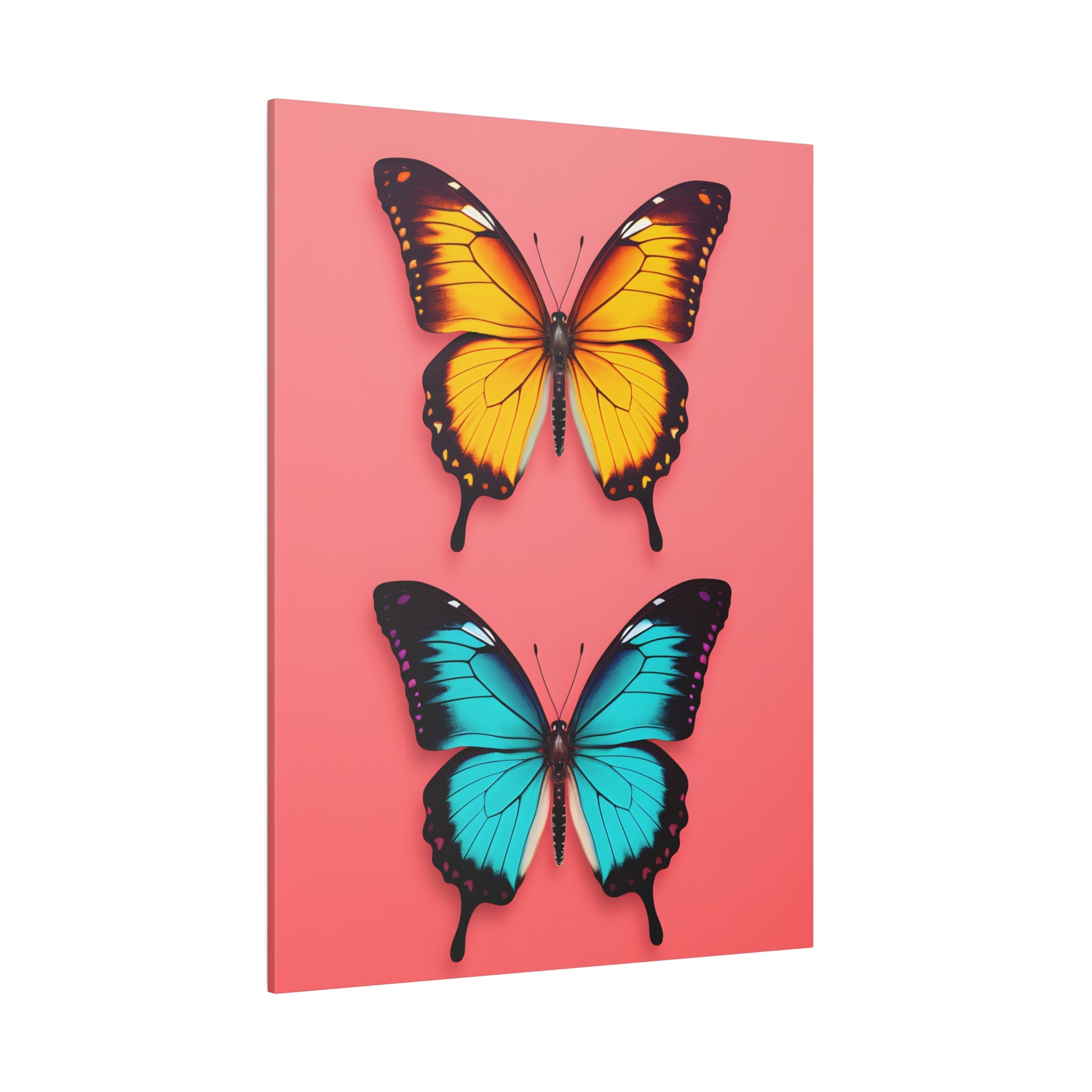 .75&quot; Matte Canvas - Dueling Butterflies Wonder