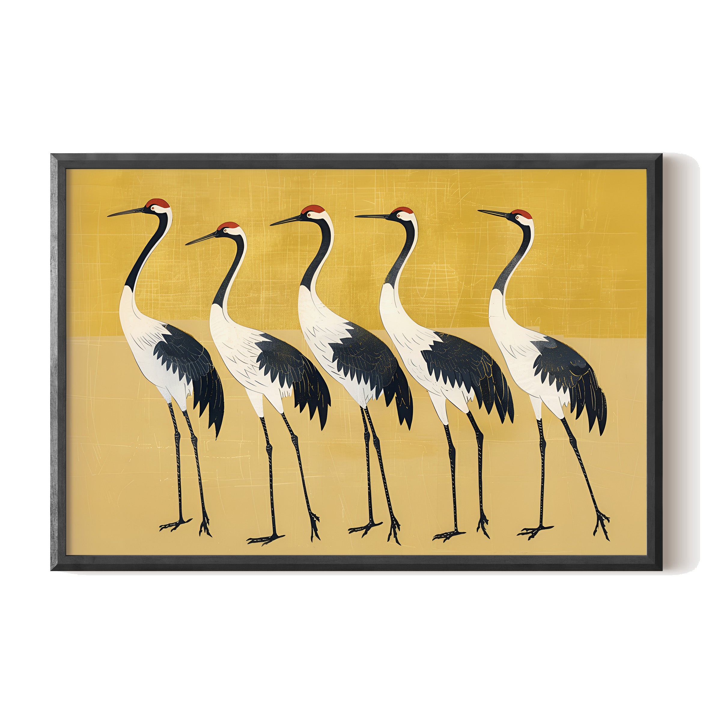 Golden Parade of Cranes