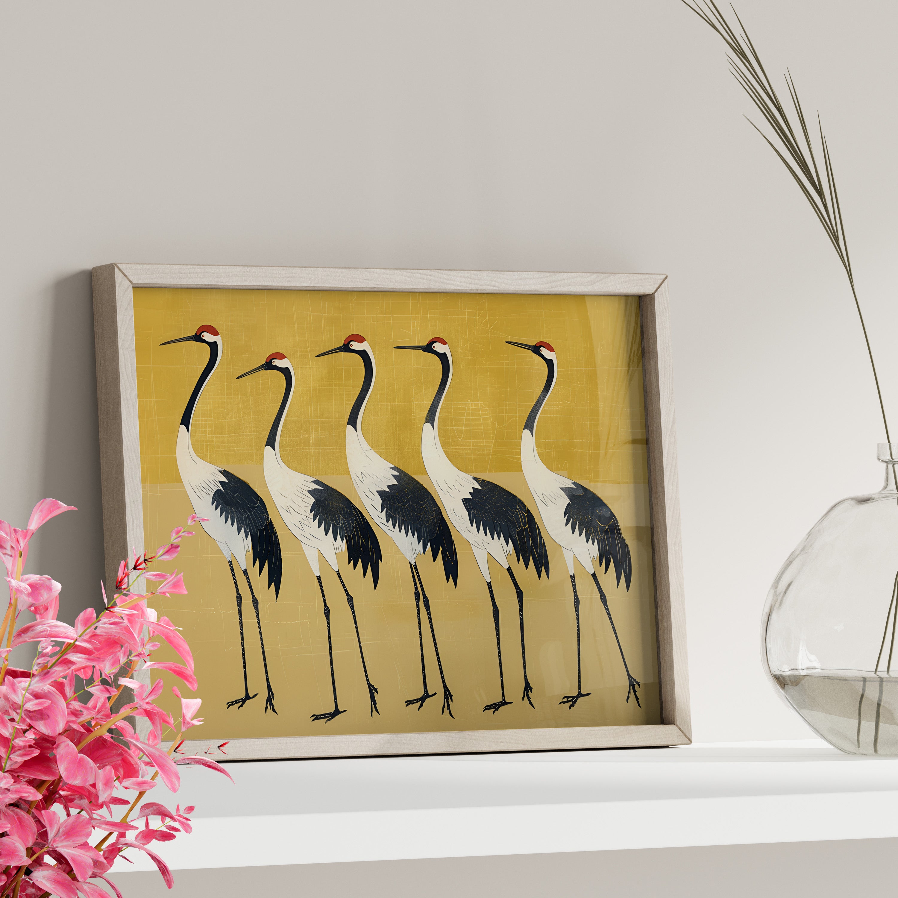 Golden Parade of Cranes