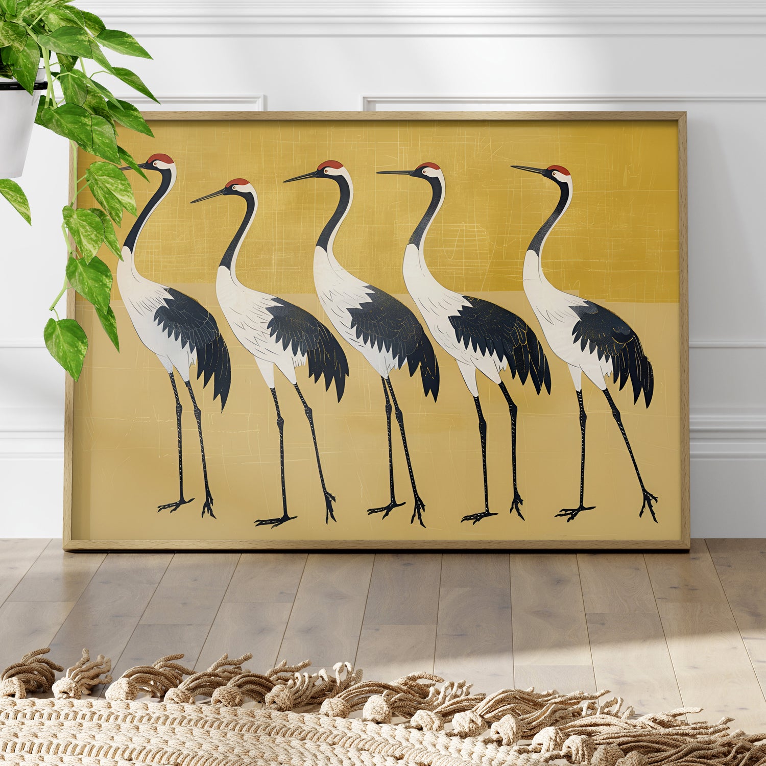 Golden Parade of Cranes