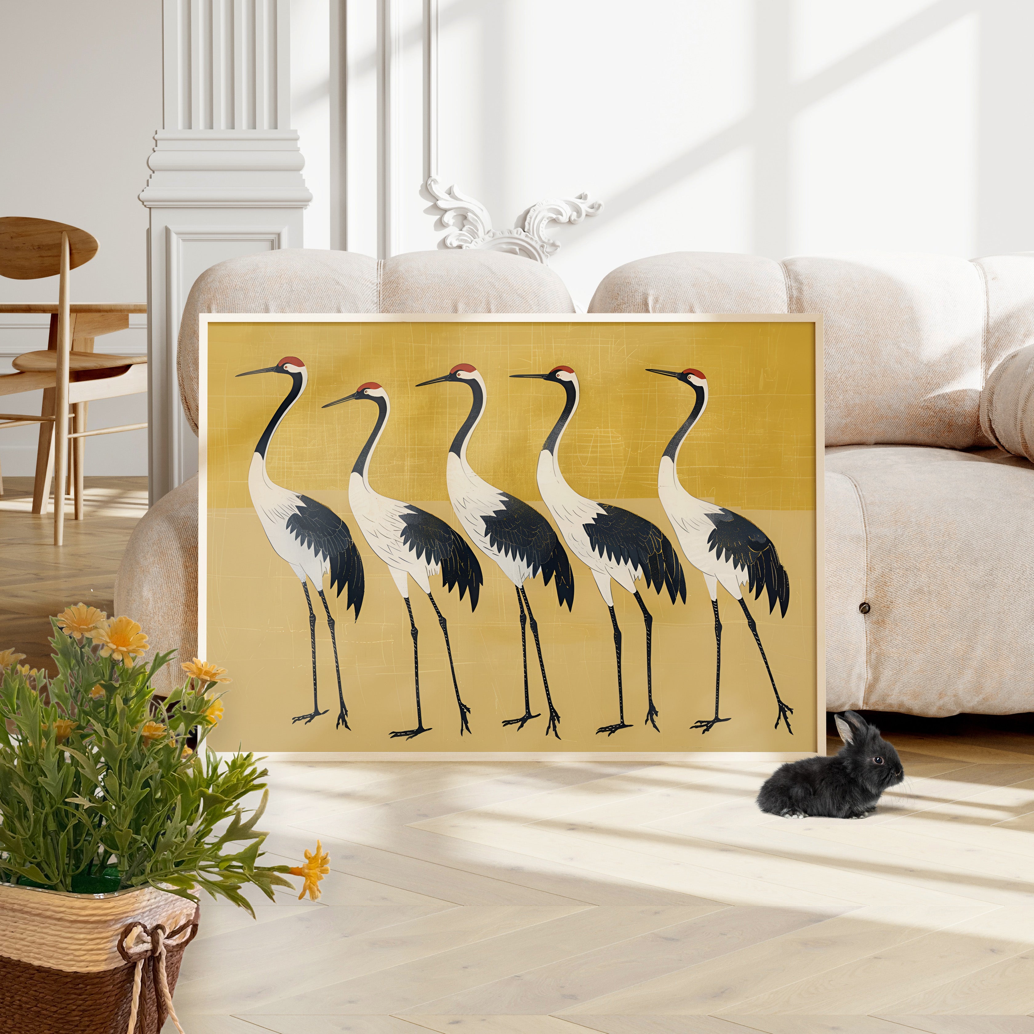 Golden Parade of Cranes