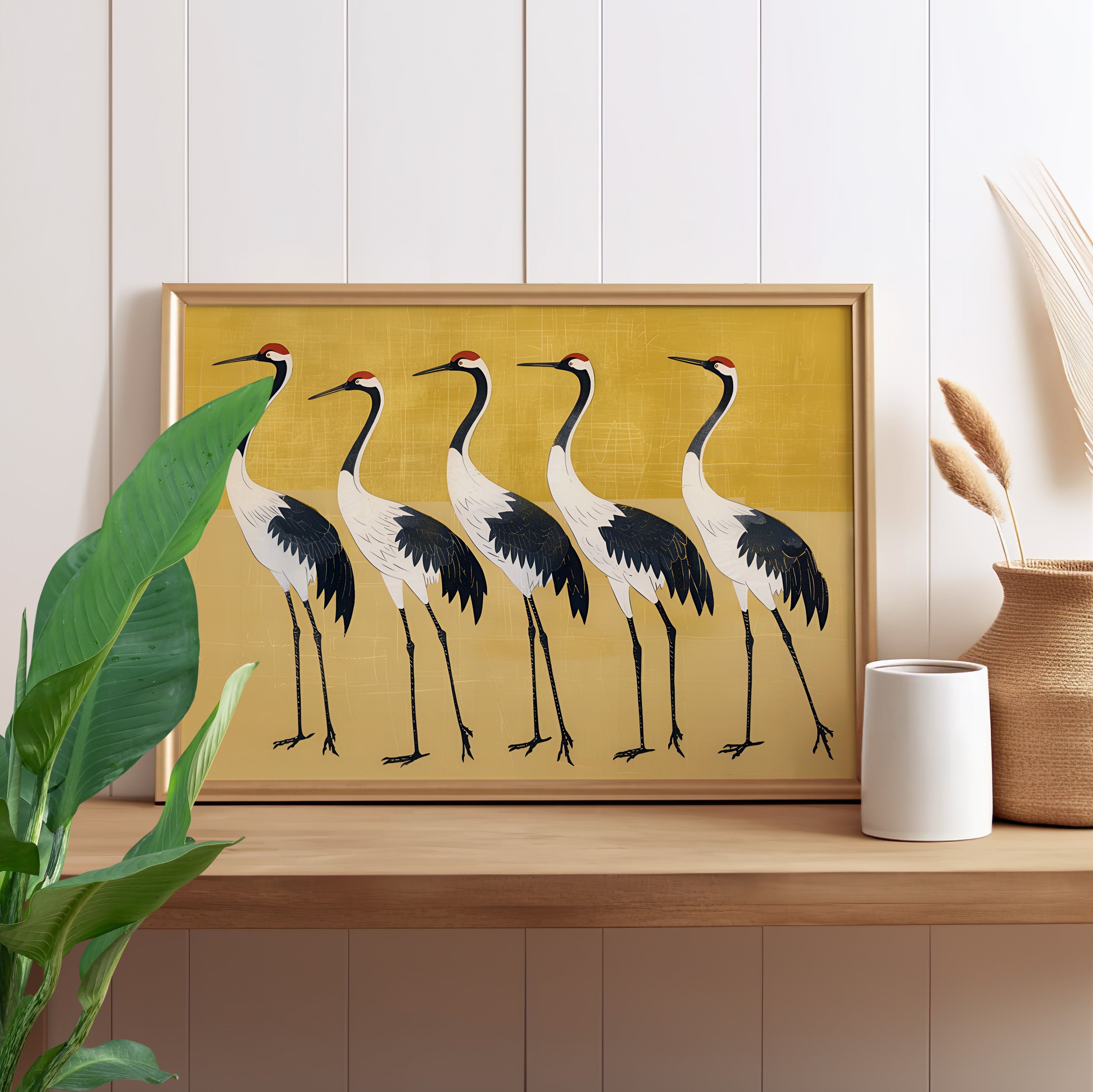 Golden Parade of Cranes