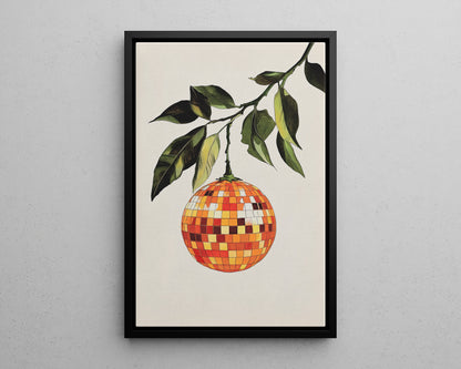 Framed Canvas - Citrus Disco Glow Drop