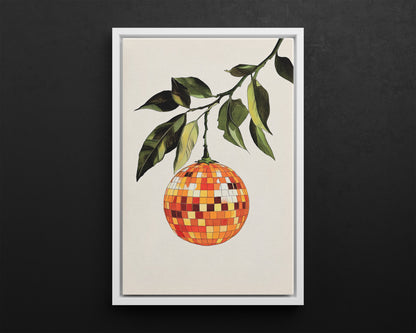 Framed Canvas - Citrus Disco Glow Drop