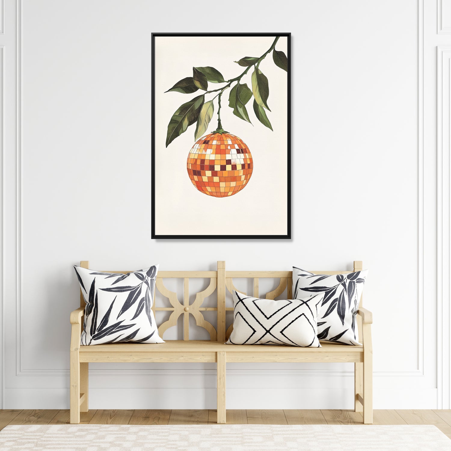 Framed Canvas - Citrus Disco Glow Drop