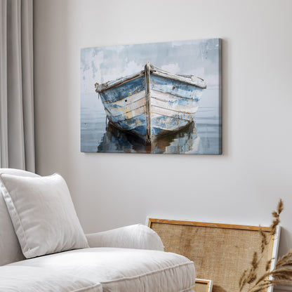 .75" Matte Canvas - Weathered Harbor Boat