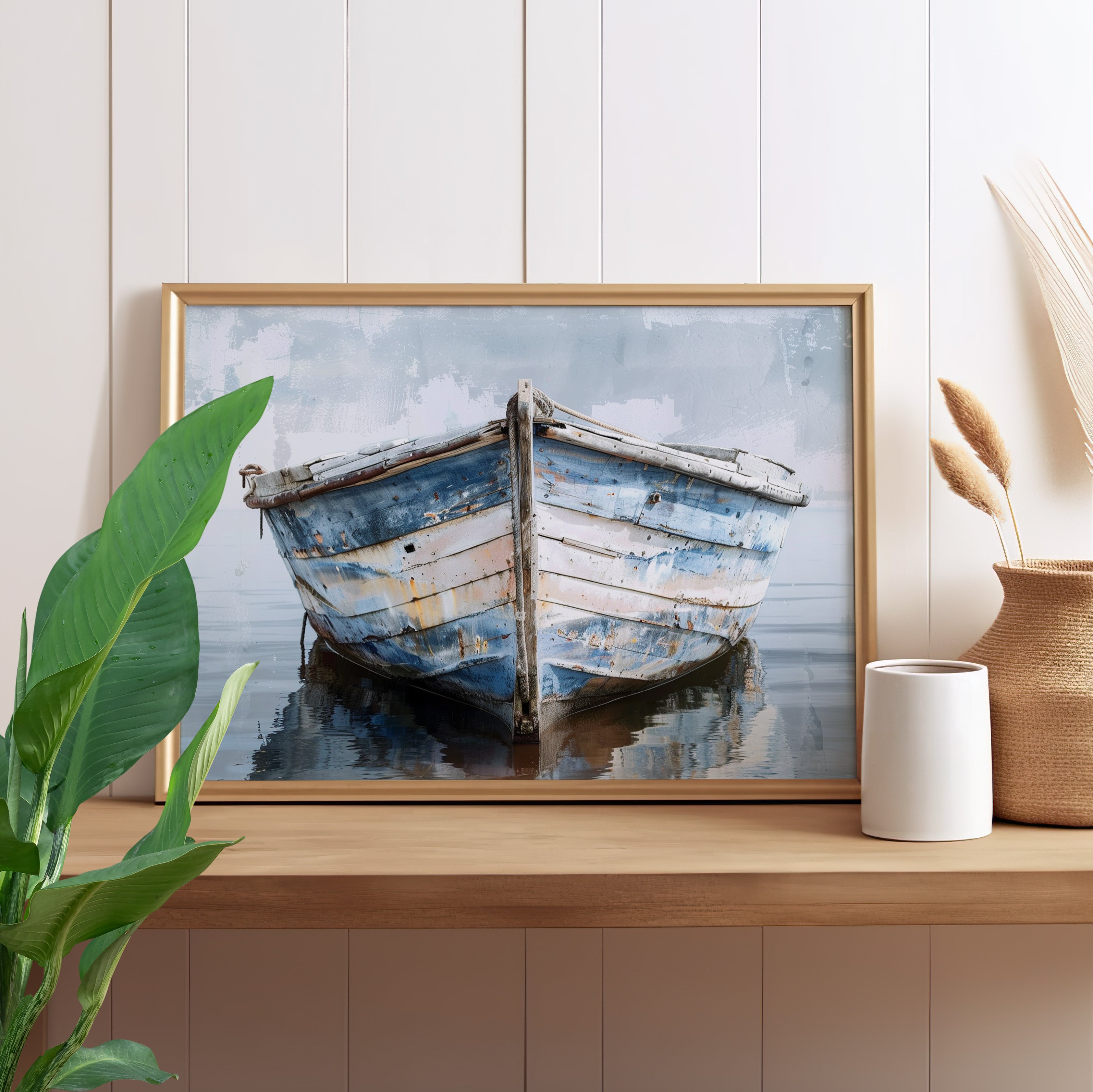 Weathered Harbor Boat