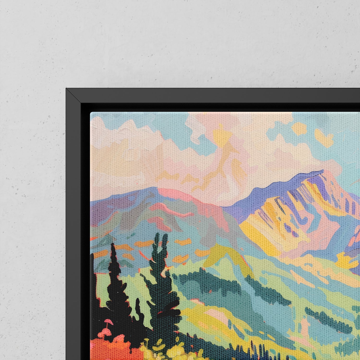 Framed Canvas - Rocky Mountain Wildflower Bliss
