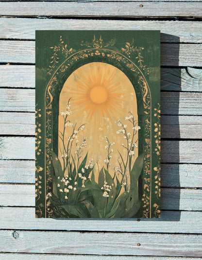 .75" Matte Canvas - Lily of the Valley Archway