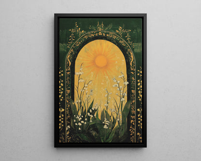 Framed Canvas - Lily of the Valley Archway
