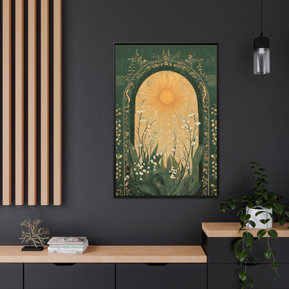 Framed Canvas - Lily of the Valley Archway