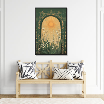 Framed Canvas - Lily of the Valley Archway