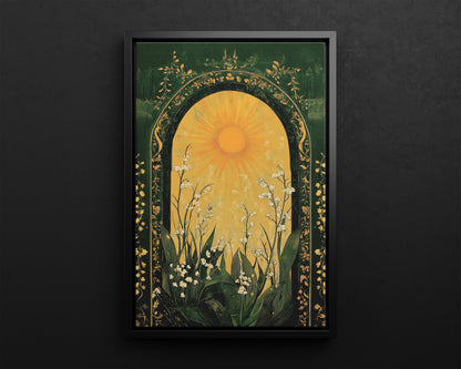 Framed Canvas - Lily of the Valley Archway