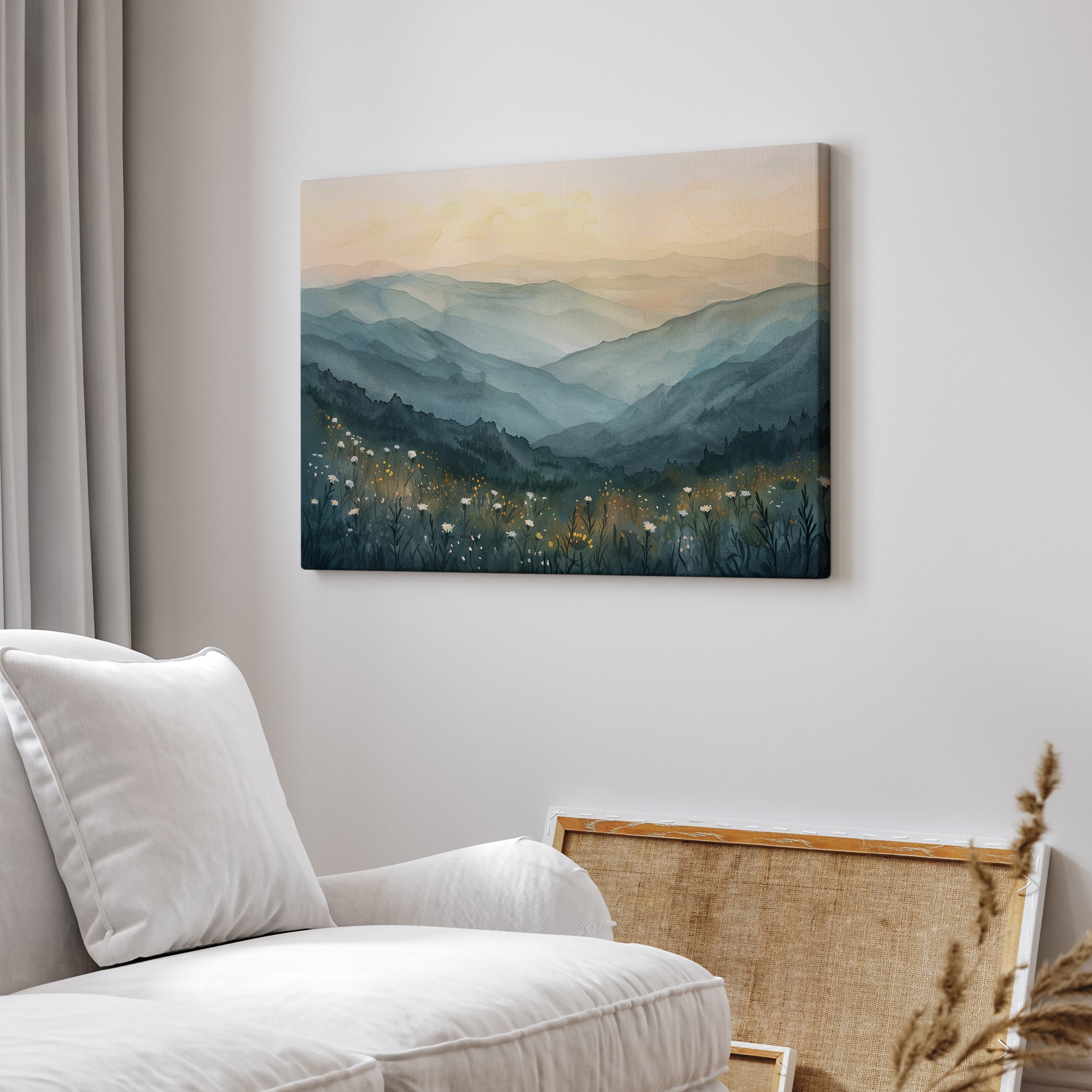 .75" Matte Canvas - Misty Blue Ridge Bloomscape