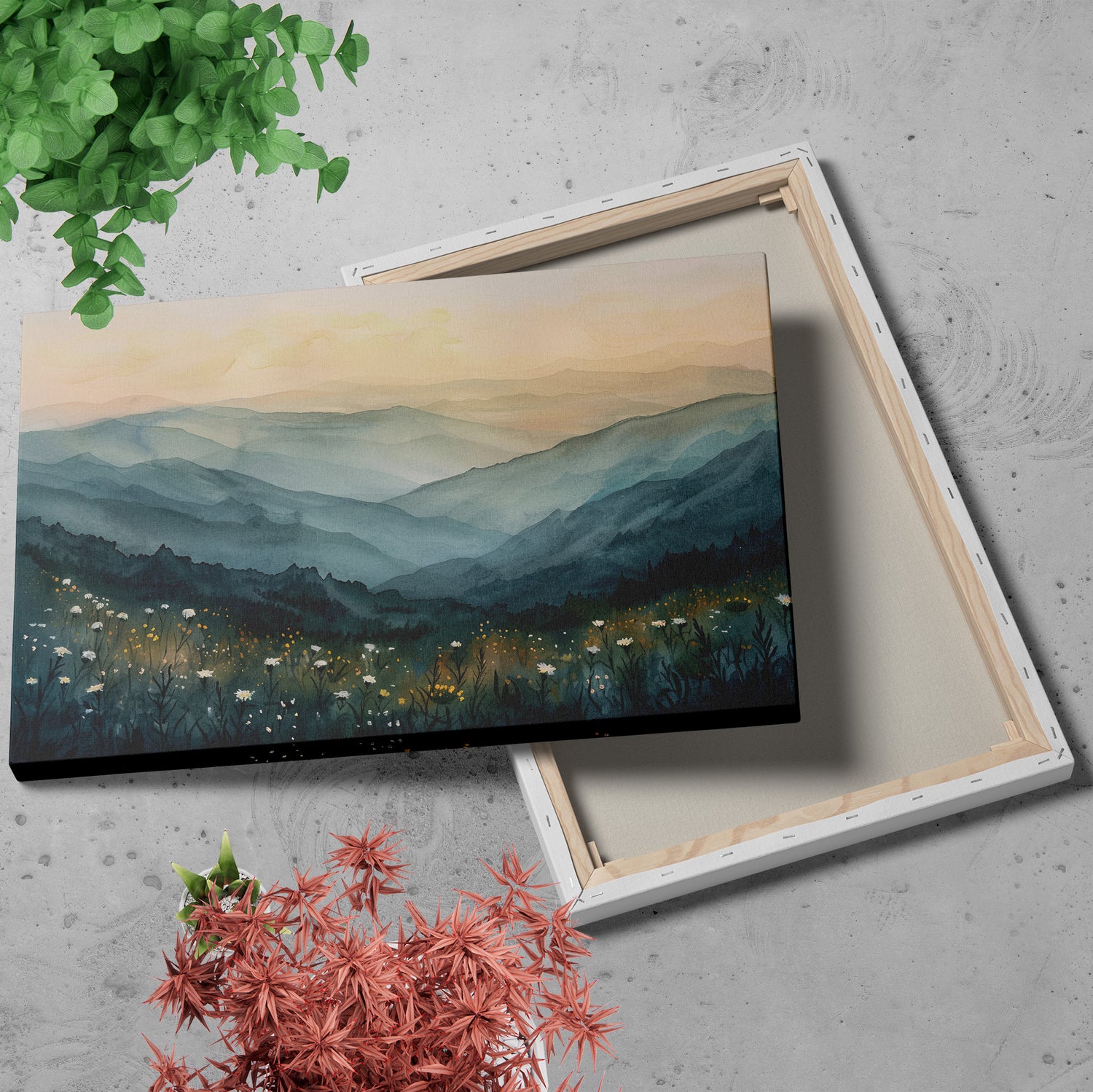 .75" Matte Canvas - Misty Blue Ridge Bloomscape
