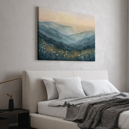 .75" Matte Canvas - Misty Blue Ridge Bloomscape