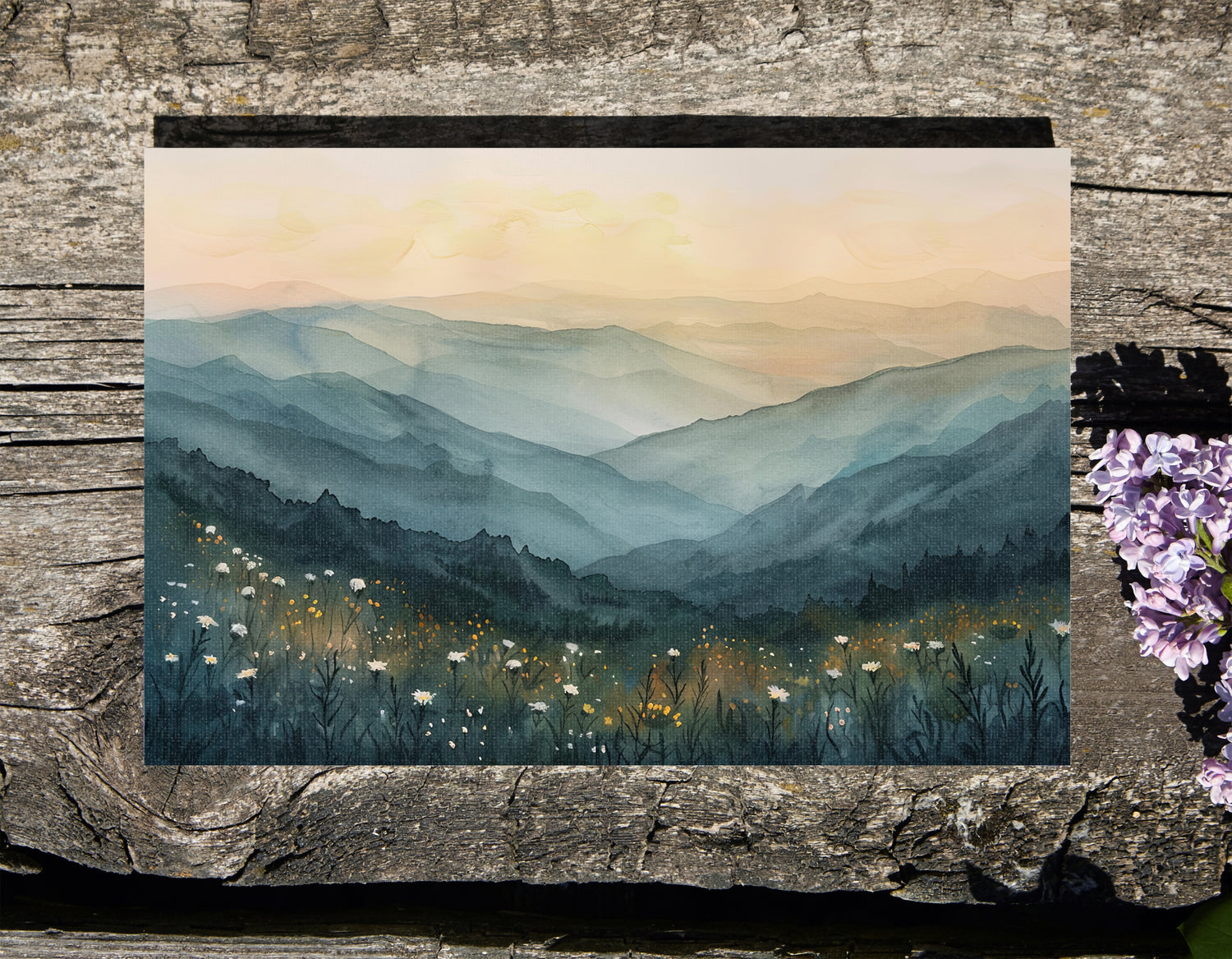 .75" Matte Canvas - Misty Blue Ridge Bloomscape