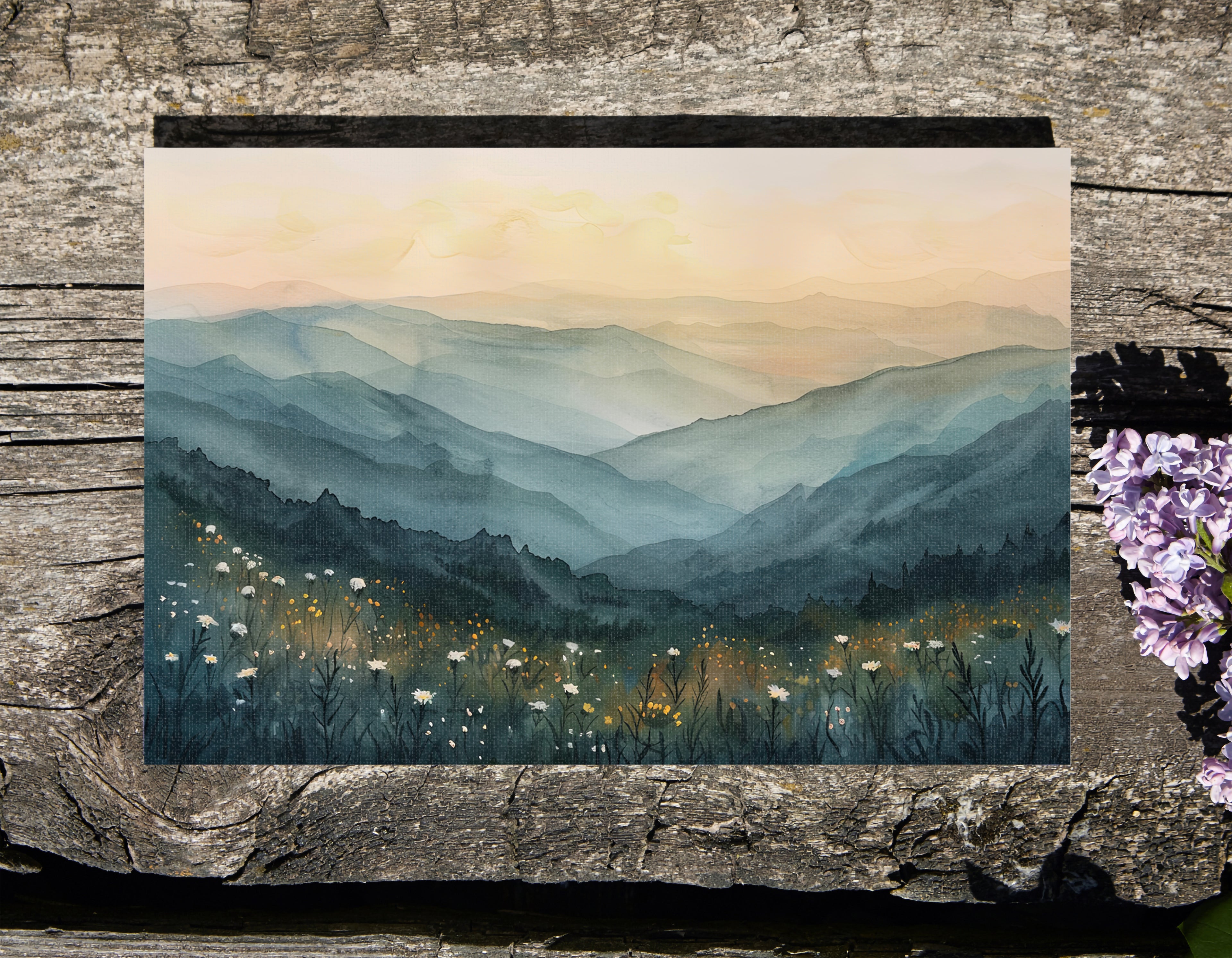 .75" Matte Canvas - Misty Blue Ridge Bloomscape