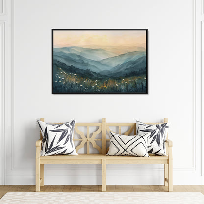 Framed Canvas - Misty Blue Ridge Bloomscape