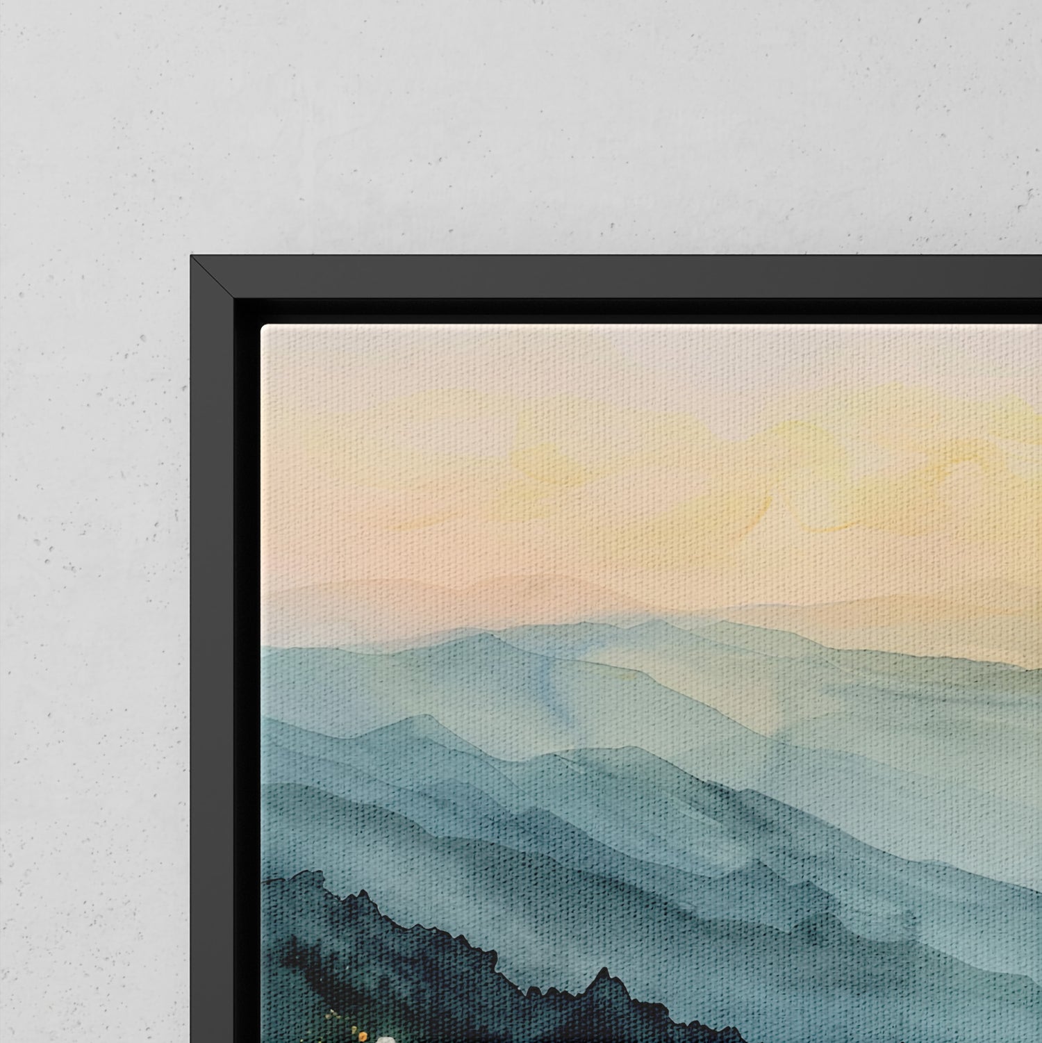 Framed Canvas - Misty Blue Ridge Bloomscape