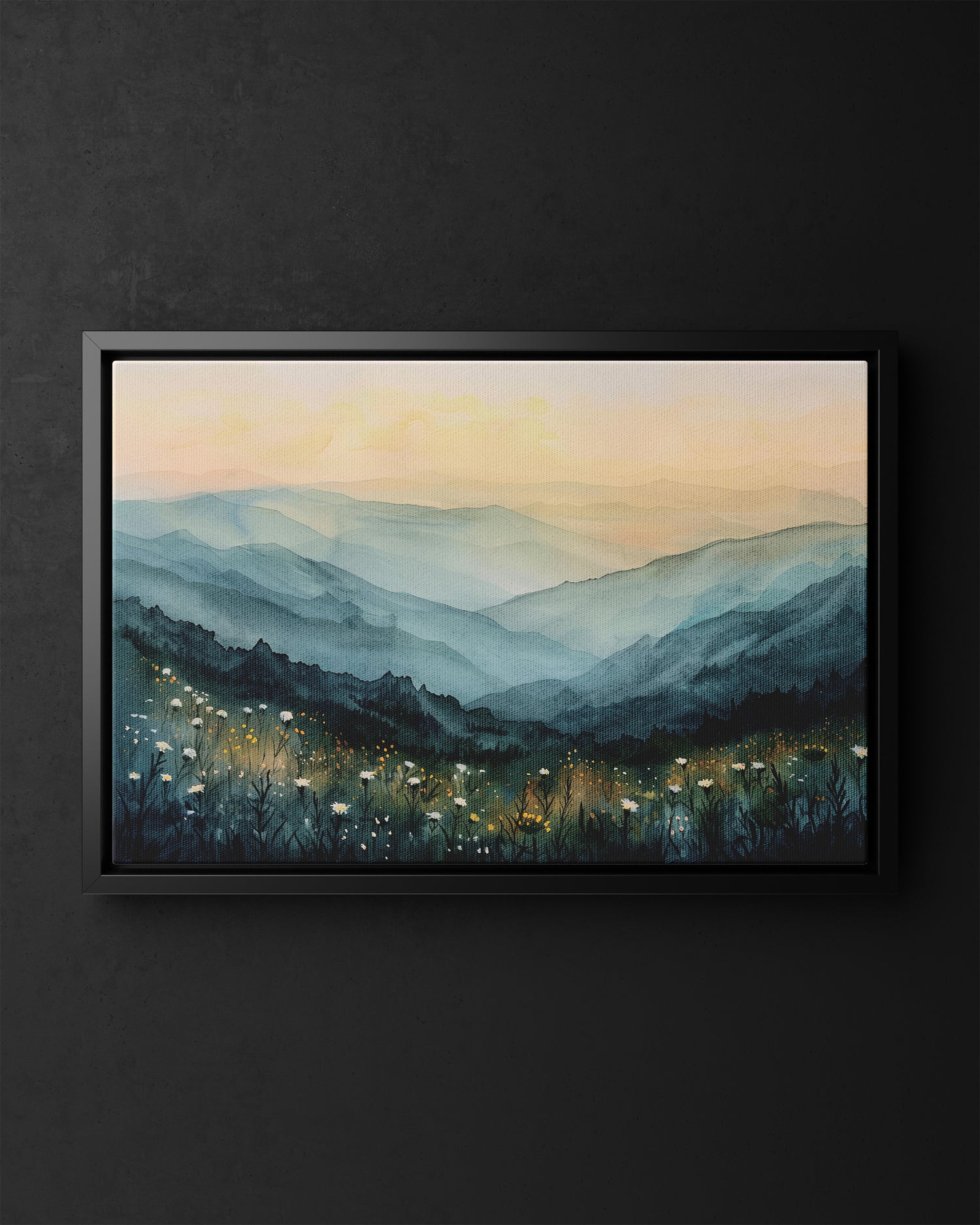 Framed Canvas - Misty Blue Ridge Bloomscape
