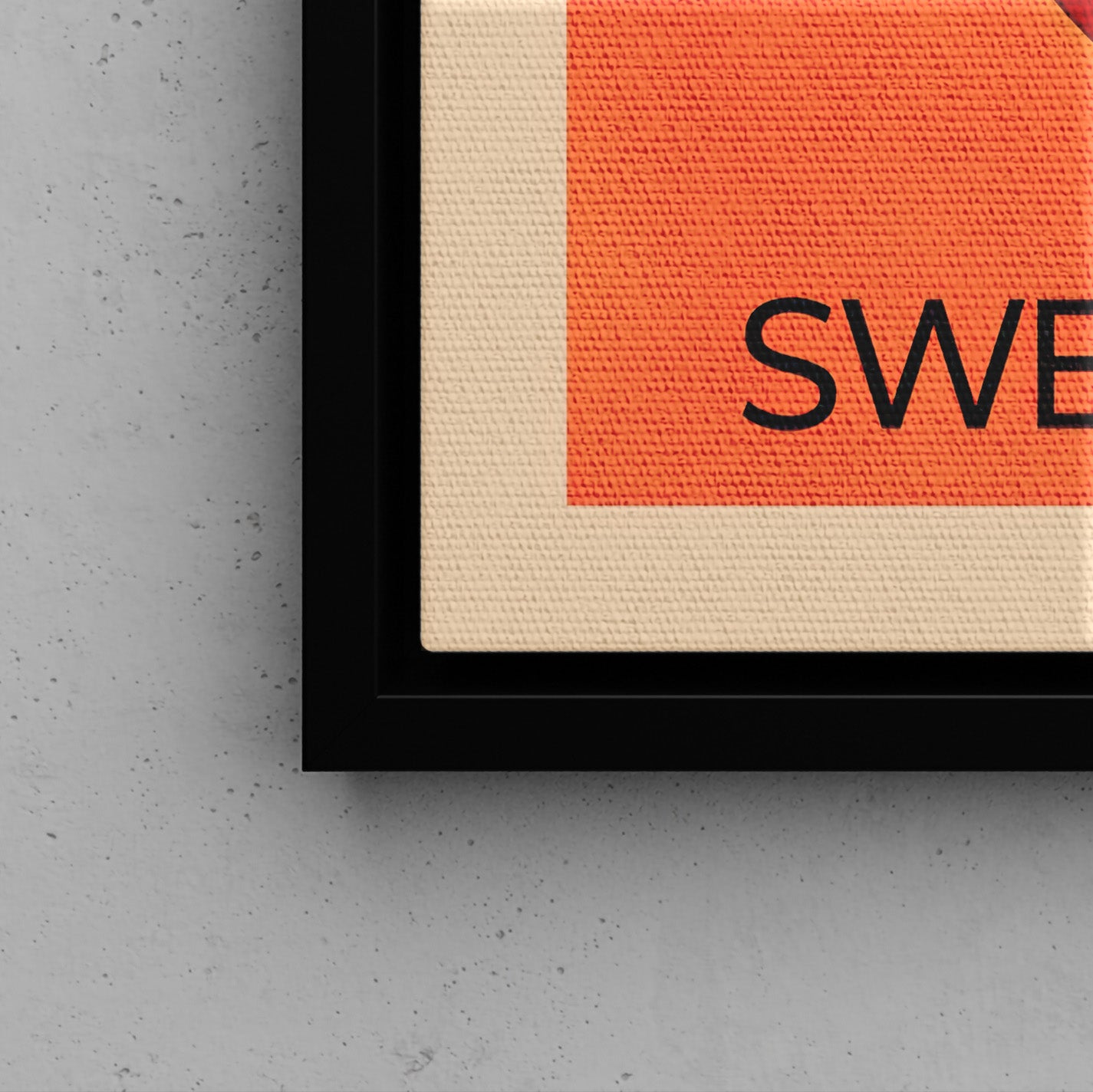 Framed Canvas - Sweet Cheeks Peach