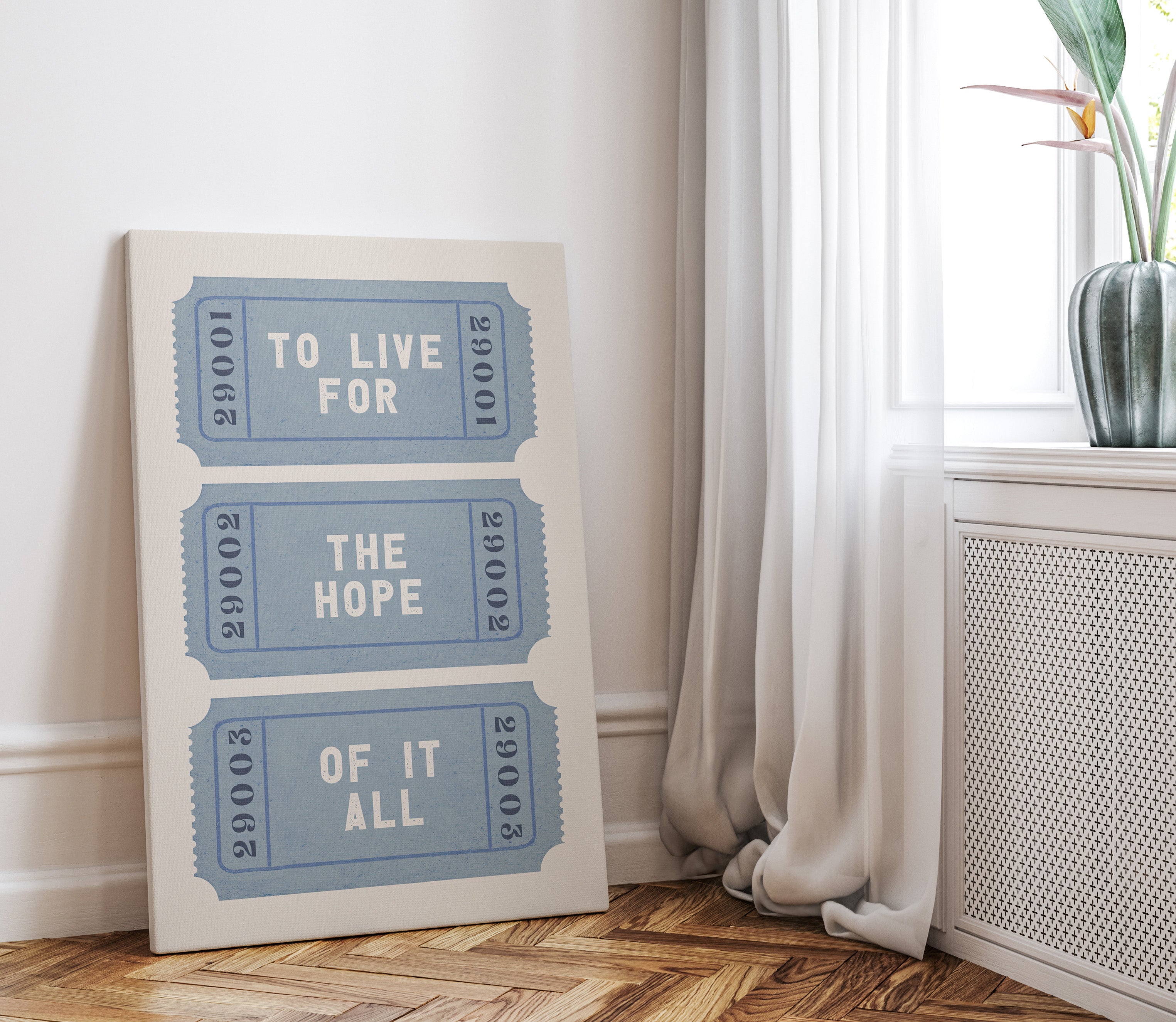1.25" Matte Canvas - The Hope Ticket Trilogy