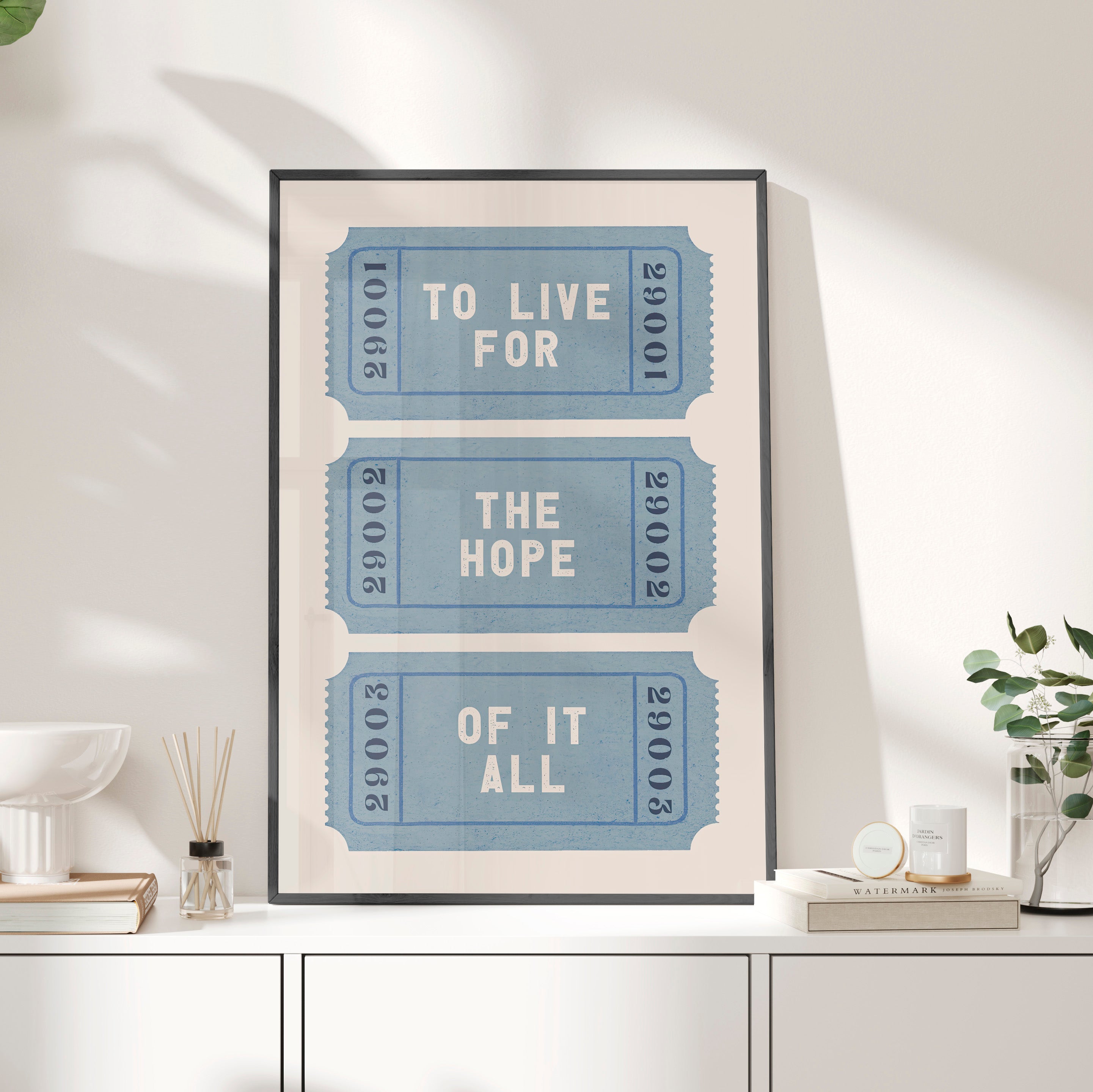 Framed Paper Print - The Hope Ticket Trilogy