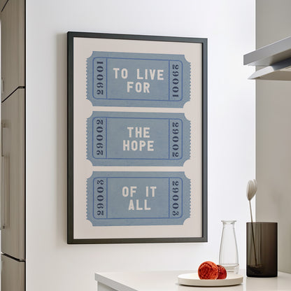 Framed Paper Print - The Hope Ticket Trilogy