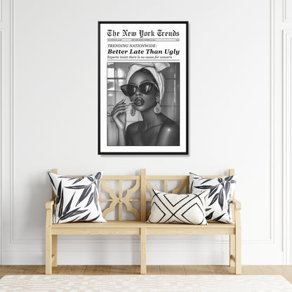 Framed Canvas - Better Late Than Ugly