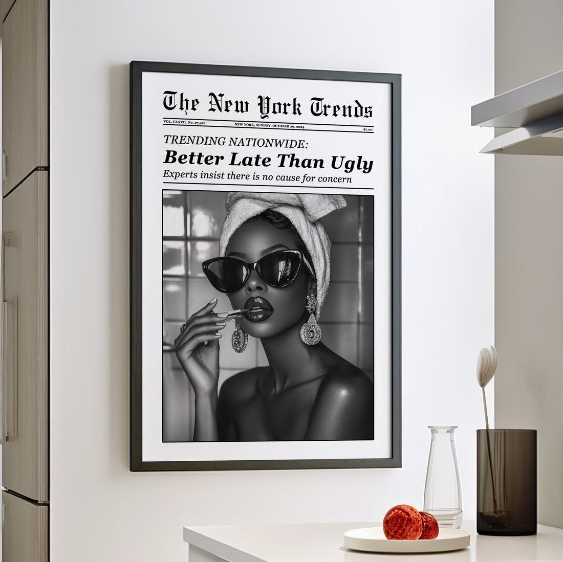 Framed Paper Print - Better Late Than Ugly