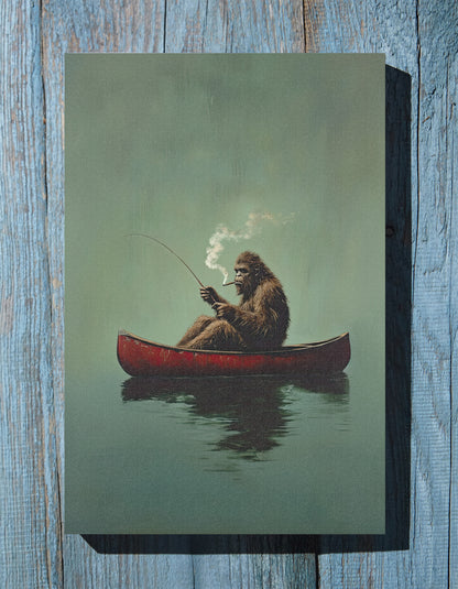 .75&quot; Matte Canvas - Bigfoot Canoe Adventure