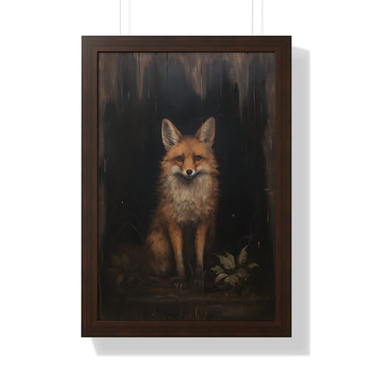 Framed Paper Print - Mystical Fox Gaze