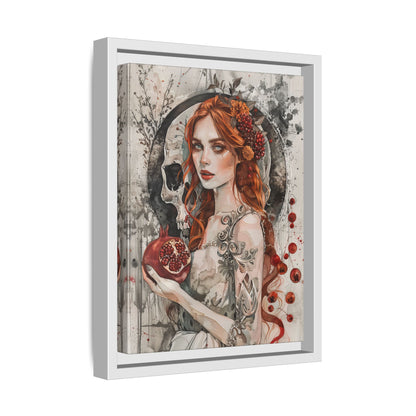 Framed Canvas - Persephone’s Pomegranate Curse