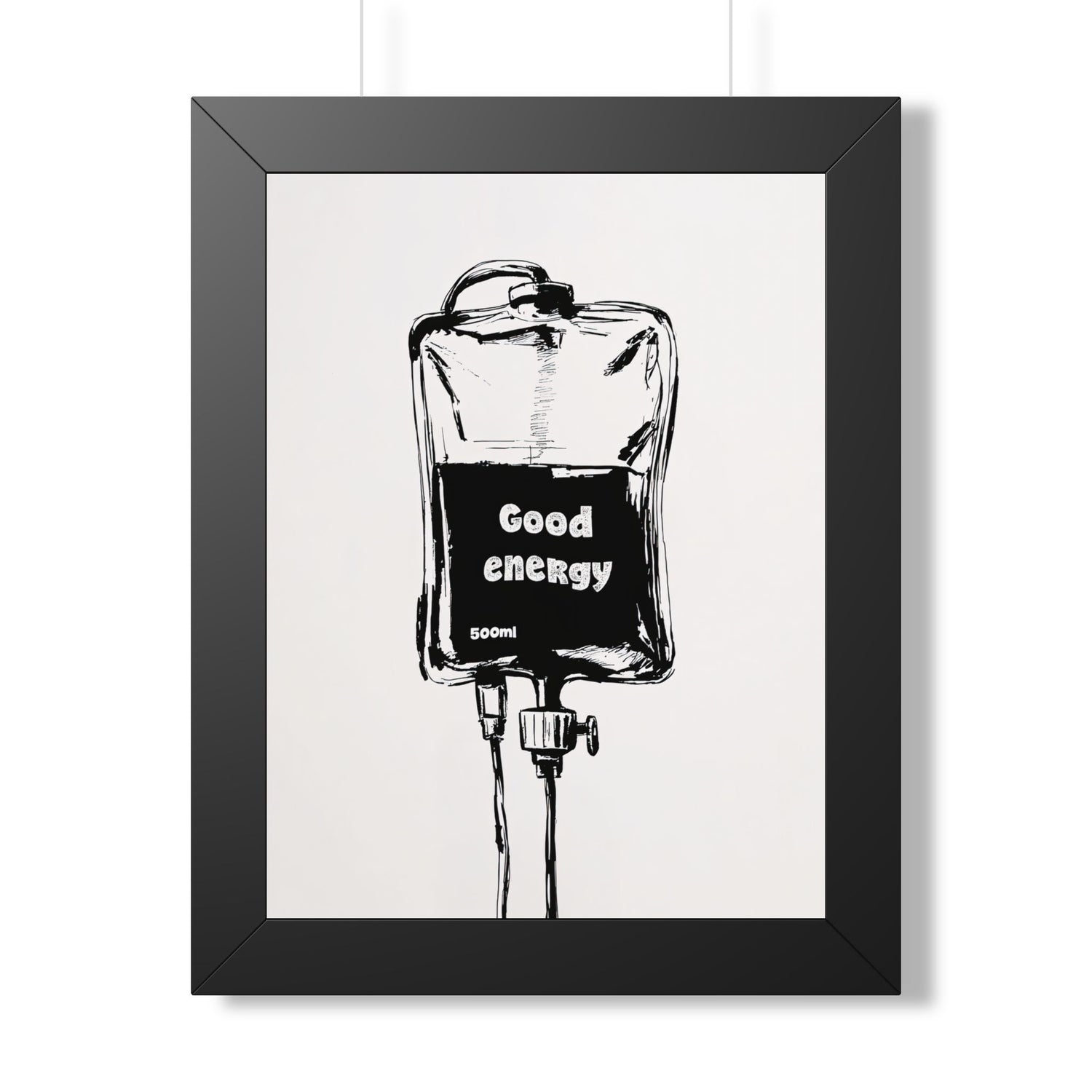 Framed Paper Print - Good Energy IV Bag