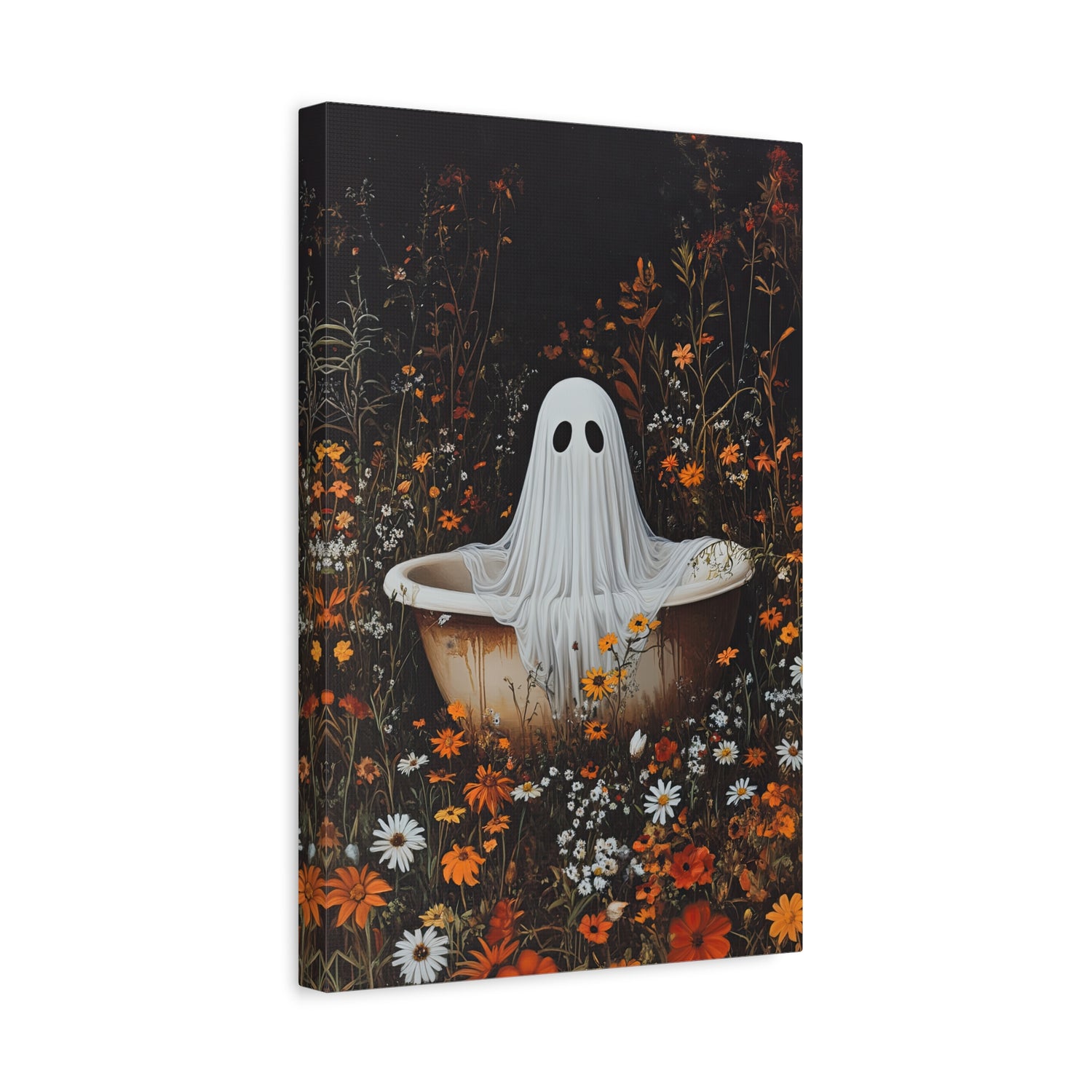 1.25" Matte Canvas - Wildflower Bathtub Ghost