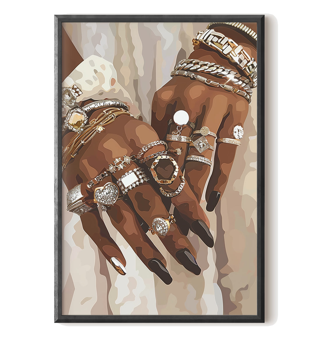 Layered Luxe Jewelry Hands