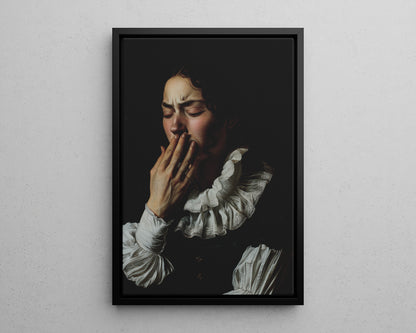 Framed Canvas - Oh No, It Hit Me