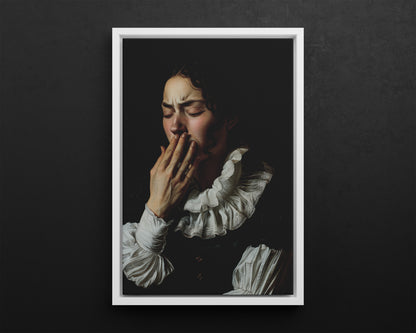 Framed Canvas - Oh No, It Hit Me