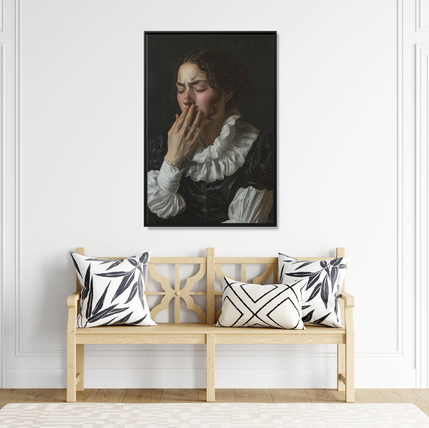 Framed Canvas - Oh No, It Hit Me