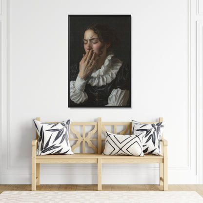 Framed Canvas - Oh No, It Hit Me