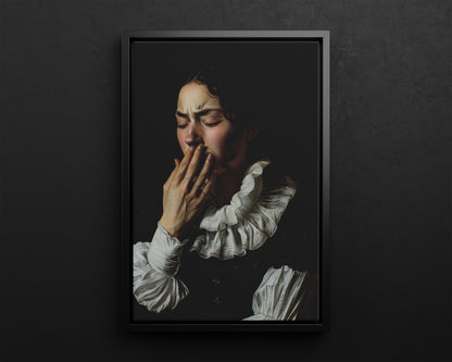 Framed Canvas - Oh No, It Hit Me
