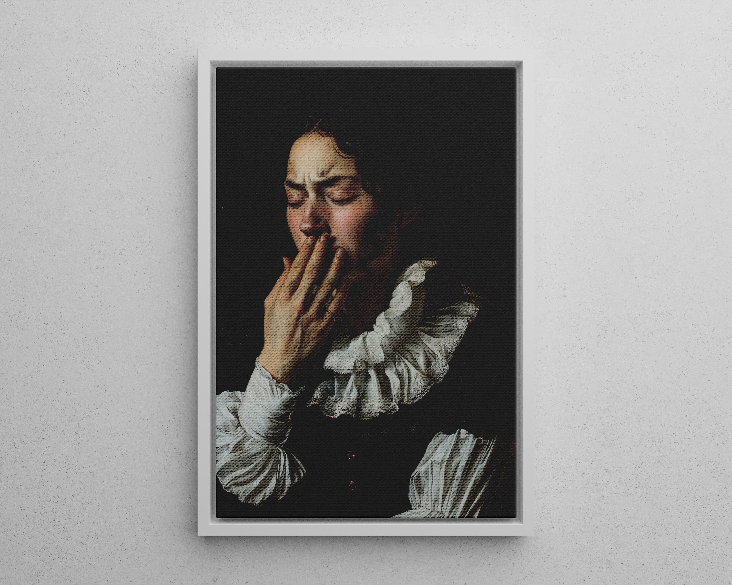 Framed Canvas - Oh No, It Hit Me