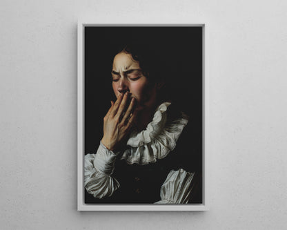 Framed Canvas - Oh No, It Hit Me
