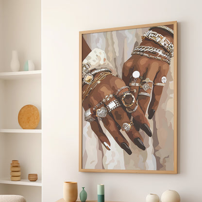 Layered Luxe Jewelry Hands
